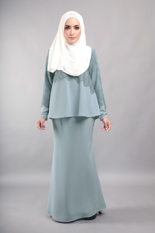 KURUNG WAHIDAH-WH04 (DUSTY BLUE)